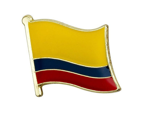 Colombia National Flag Lapel Pin / Colombia Flag Lapel clothes / country flag Badge / Colombian national flag Brooch / Colombia enamel pins