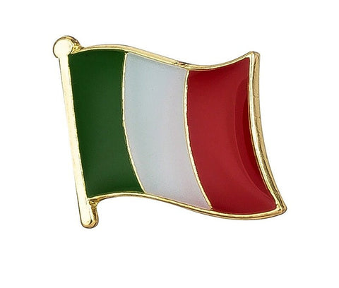 Italy National Flag Lapel Pin / Italy Flag Lapel Clothes / Country Flag Badge / Italian National Flag Brooch / Italy Enamel Pins
