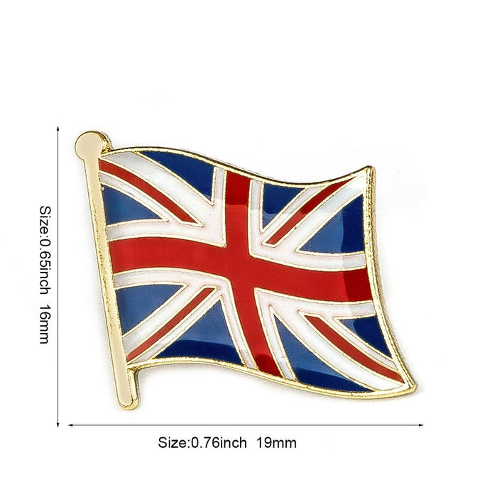 United Kingdom National Flag Lapel Pin / United Kingdom Flag Lapel Clothes / Country Flag Badge / British National Flag Brooch / Enamel Pins