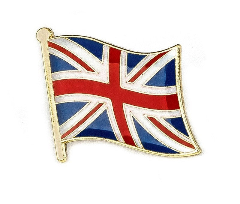 United Kingdom National Flag Lapel Pin / United Kingdom Flag Lapel Clothes / Country Flag Badge / British National Flag Brooch / Enamel Pins