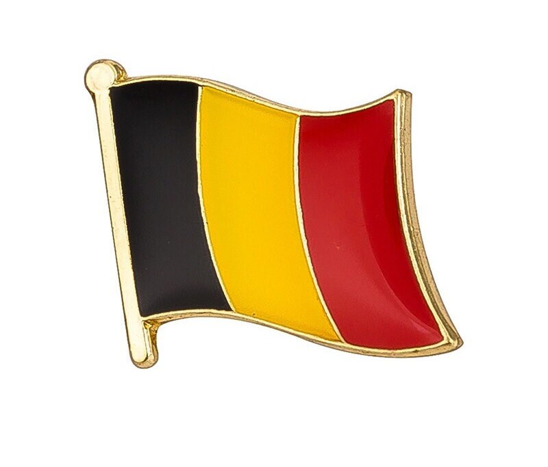 Belgium National Flag Lapel Pin / Belgium Flag Lapel Clothes / Belgium Country Flag Badge / Belgian National Flag Brooch / Enamel Pins