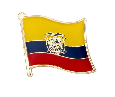 Ecuador National Flag Lapel Pin / Ecuador Flag Lapel Clothes / Country Flag Badge / Ecuadorian National Flag Brooch / Ecuador Enamel Pins