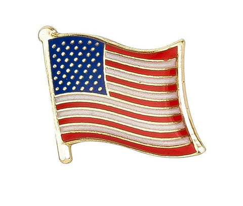 U.S.A. National Flag Lapel Pin / U.S.A. Flag Lapel Clothes / Country Flag Badge / American National Flag Brooch / United Sates Enamel Pins