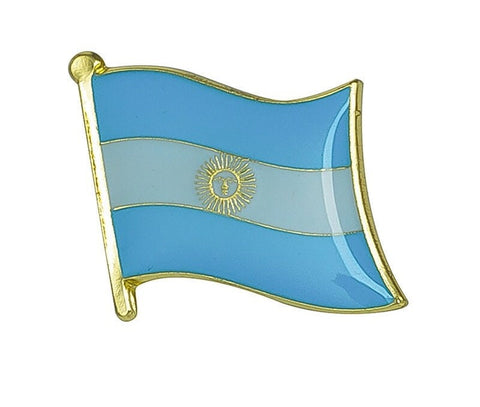 Argentina National Flag Lapel Pin / Argentina Flag Lapel Clothes / Argentina Country Flag Badge / Argentinian Flag Brooch / Enamel Pins