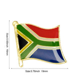 South Africa National Flag Lapel Pin / South Africa Flag Lapel Clothes / Country Flag Badge / National Flag Brooch /  Enamel Pins