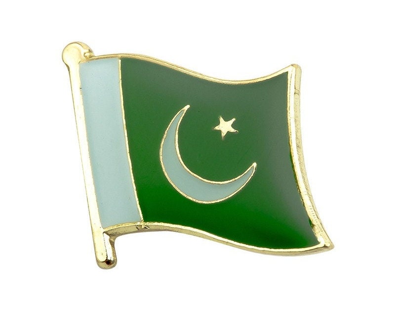 Pakistan National Flag Lapel Pin / Pakistan Flag Lapel Clothes / Pakistan Country Flag Badge / Pakistani National Flag Brooch / Enamel Pins