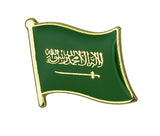 Saudi Arabia National Flag Lapel Pin / Saudi Arabia Flag Lapel Clothes / Saudi Country Flag Badge / Saudi National Flag Brooch / Enamel Pins