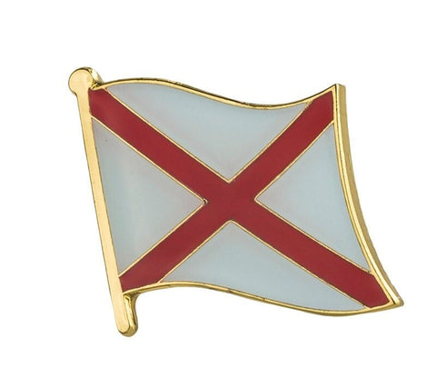 Alabama National Flag Lapel Pin / Alabama Flag Lapel Clothes / Alabama Country Flag Badge / National Flag Brooch / Alabama Enamel Pins