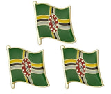Dominica National Flag Lapel Pin / Dominica Flag Lapel Clothes / Dominica Country Flag Badge / National Flag Brooch / Dominica Enamel Pins