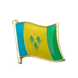 Saint Vincent National Flag Lapel Pin / Saint Vincent Flag Lapel Clothes / Saint Vincent Country Badge / National Flag Brooch / Enamel Pins