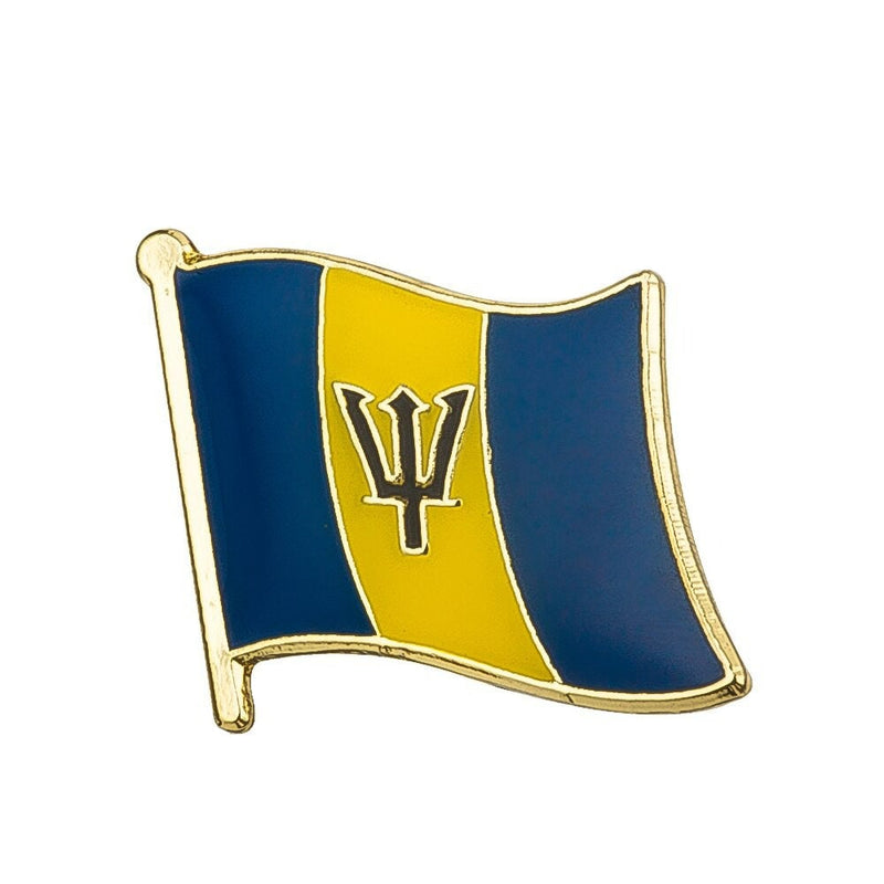 Barbados National Flag Lapel Pin / Barbados Flag Lapel Clothes / Barbados Country Flag Badge / National Flag Brooch / Barbados Enamel Pins