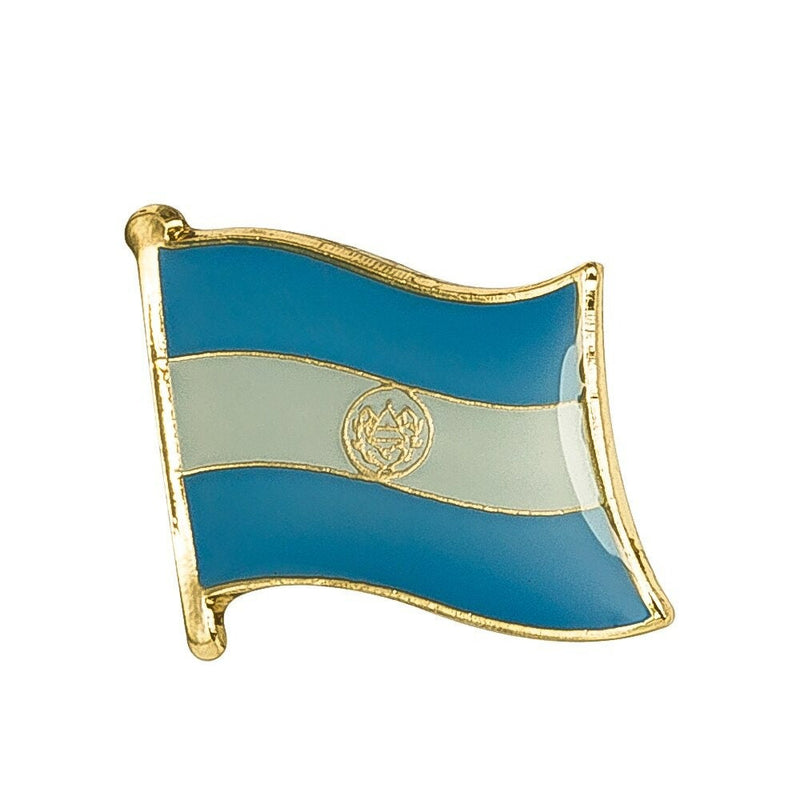 El Salvador National Flag Lapel Pin / El Salvador Flag Lapel Clothes / Country Flag Badge / National Flag Brooch / El Salvador Enamel Pins