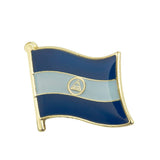 Nicaragua National Flag Lapel Pin / Nicaragua Flag Lapel clothes / Nicaragua country Badge / national flag Brooch / Nicaragua enamel pins