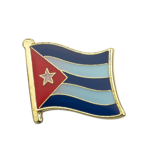 Cuba National Flag Lapel Pin / Cuba Flag Lapel Clothes / Cuba Country Flag Badge / National Flag Brooch / Cuba Enamel Pins