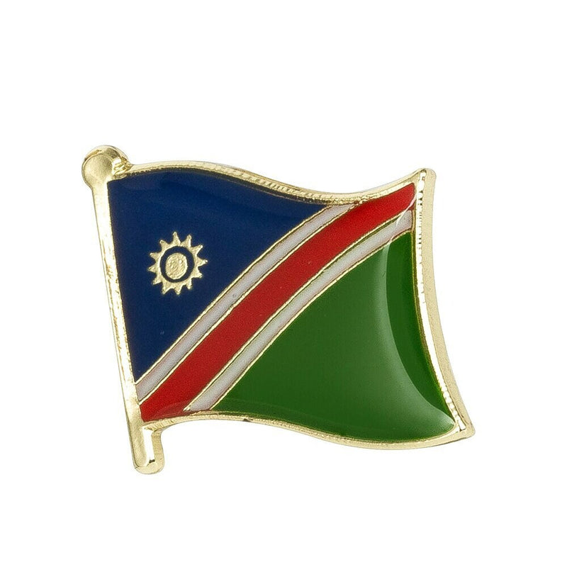 Namibia National Flag Lapel Pin / Namibia Flag Lapel Clothes / Namibia Country Flag Badge / National Flag Brooch / Namibia Enamel Pins