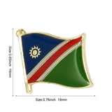 Namibia National Flag Lapel Pin / Namibia Flag Lapel Clothes / Namibia Country Flag Badge / National Flag Brooch / Namibia Enamel Pins