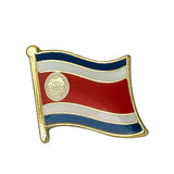 Costa Rica National Flag Lapel Pin / Costa Rica Flag Lapel Clothes / Costa Rica Country Badge / National Flag Brooch / Enamel Pins