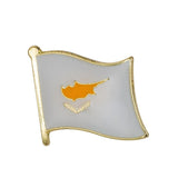 Cyprus National Flag Lapel Pin / Cyprus Flag Lapel clothes / Cyprus country flag Badge / national flag Brooch / Cyprus enamel pins