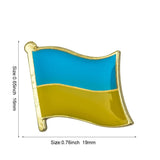 Ukraine National Flag Lapel Pin / Ukraine Flag Lapel Clothes / Ukraine Country Flag Badge / National Flag Brooch / Ukraine Enamel Pins