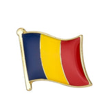 Romania National Flag Lapel Pin / Romania Flag Lapel Clothes / Romania Country Flag Badge / National Flag Brooch / Romania Enamel Pins