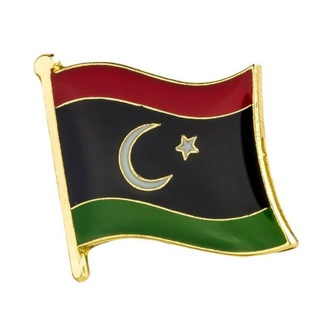Libya National Flag Lapel Pin / Libya Flag Lapel Clothes / Libya Country Flag Badge / National Flag Brooch / Libya Enamel Pins