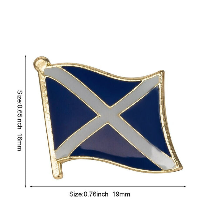 Scotland National Flag Lapel Pin / Scotland Flag Lapel Clothes / Scotland Country Flag Badge / National Flag Brooch / Scotland Enamel Pins