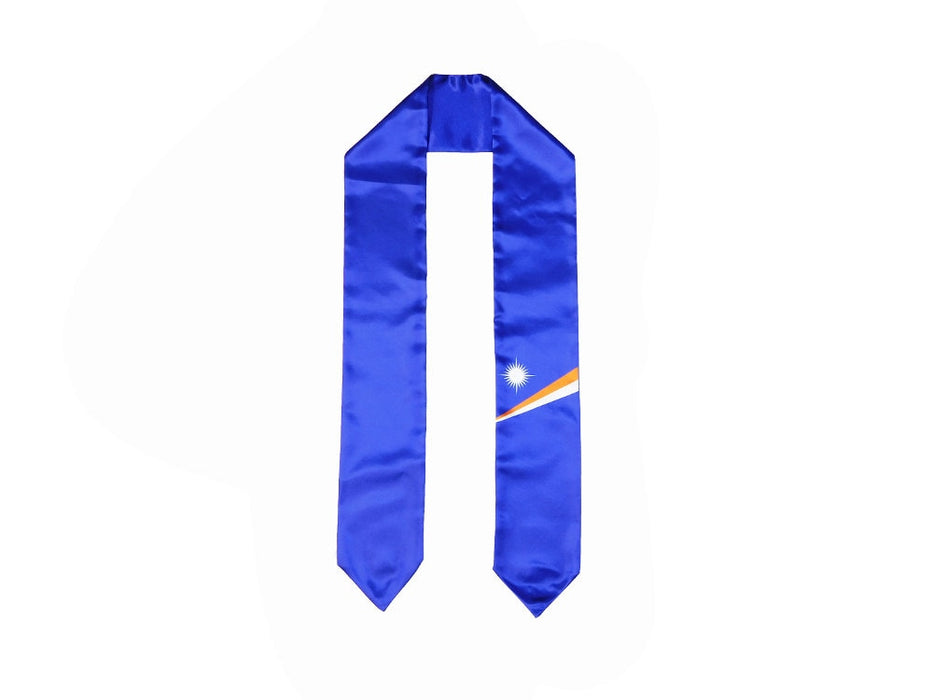 Marshall Island Flag Graduation Stole, Marshall Island Graduation Sash, Marshall Island Graduation Stole, Marshallese Flag Graduation Stole