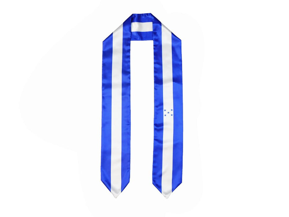 Honduras Flag Graduation Stole, Honduras Flag Graduation Sash, Honduras Graduation Stole, Hondurans Flag Graduation Stole