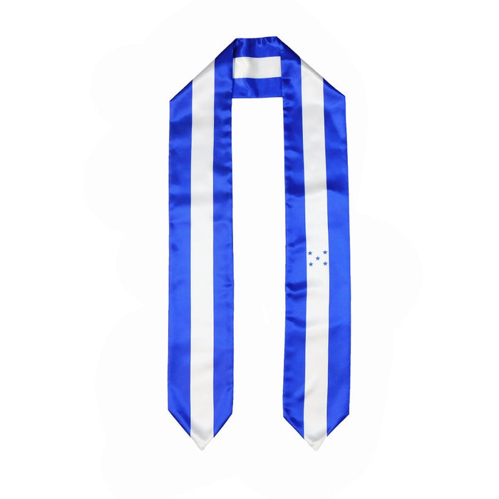 Honduras Flag Graduation Stole, Honduras Flag Graduation Sash, Honduras Graduation Stole, Hondurans Flag Graduation Stole