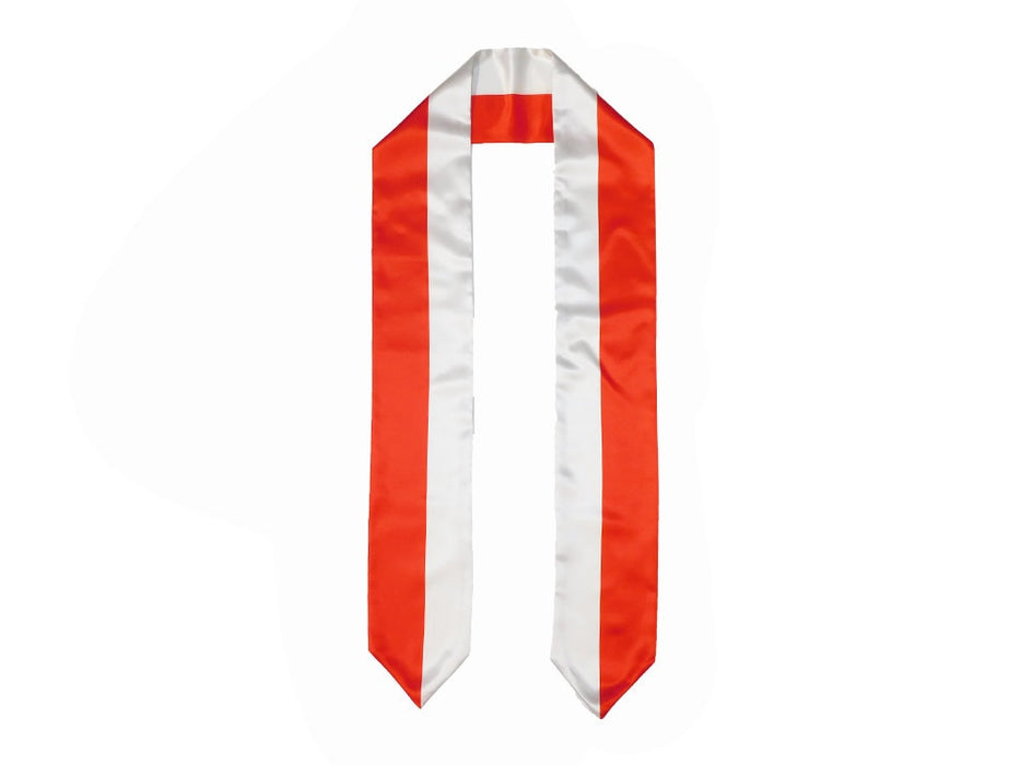 Indonesia Flag Graduation Stole, Indonesia Flag Graduation Sash, Indonesia Graduation Stole, Indonesian Flag Graduation Stole