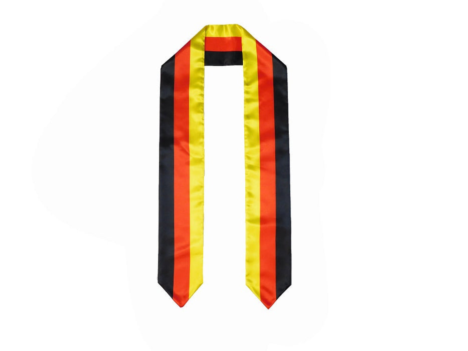 Germany Flag Graduation Stole, Germany Flag Graduation Sash, Germany Graduation Stole, German Flag Graduation Stole