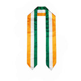 Ireland Flag Graduation Stole, Ireland Flag Graduation Sash, Ireland Graduation Stole, Ireland Flag Graduation Stole