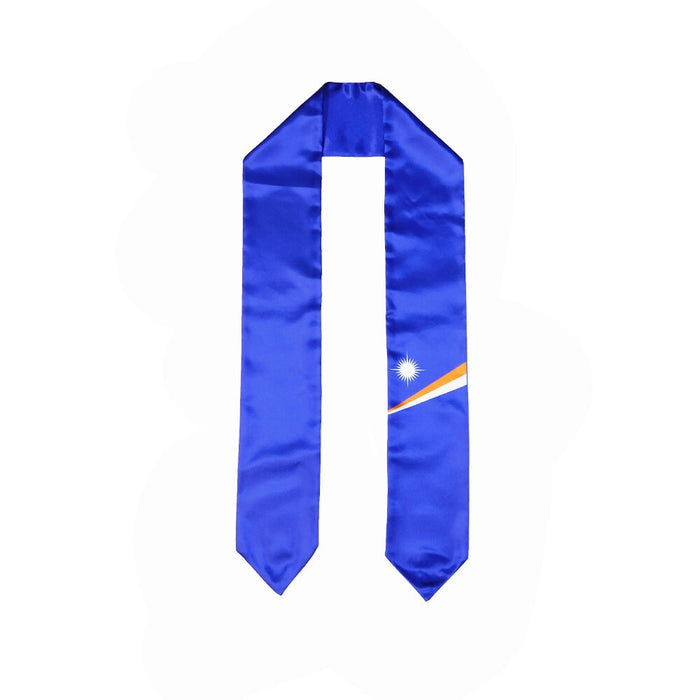 Marshall Island Flag Graduation Stole, Marshall Island Graduation Sash, Marshall Island Graduation Stole, Marshallese Flag Graduation Stole