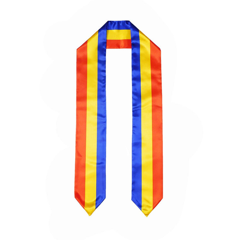 Romania Flag Graduation Stole, Romania Flag Graduation Sash, Romania Graduation Stole, Romanian Flag Graduation Stole
