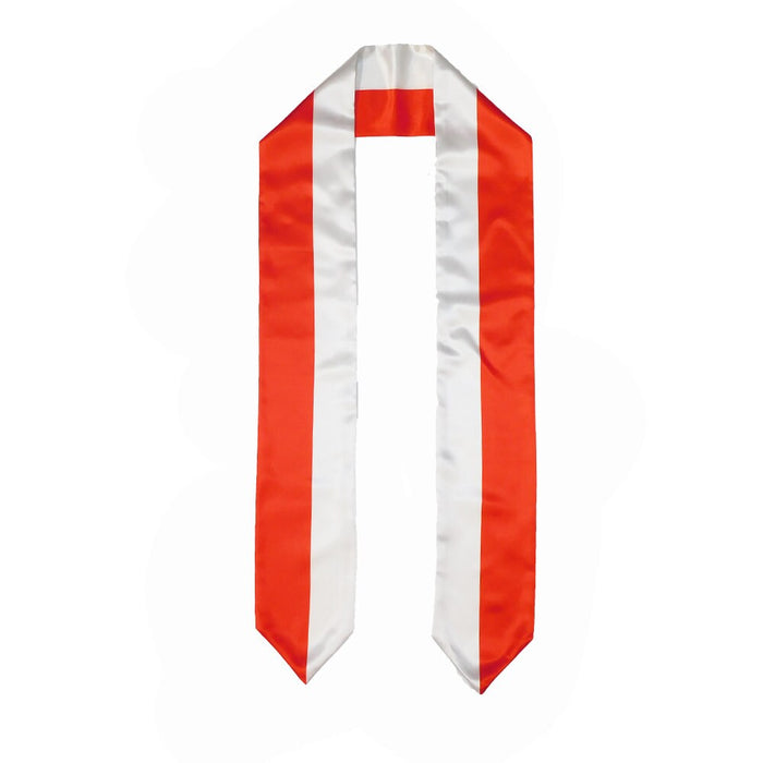 Indonesia Flag Graduation Stole, Indonesia Flag Graduation Sash, Indonesia Graduation Stole, Indonesian Flag Graduation Stole