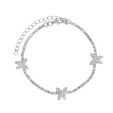 Butterfly tennis anklet, Iced out Anklet, cz tennis Butterfly anklet, Bling iced tennis anklet, Butterfly anklet, Beach anklet, Crystal