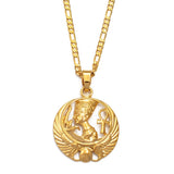 18K Gold Plated Egyptian Queen Nefertiti Necklace For Women - Charmed Necklace Jewelry Gift - Ankh Pendant - Nefertiti Rings Earrings
