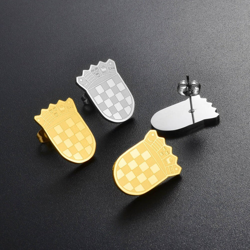 18K Gold Plated Croatia Map Earrings, Croatia Necklace, Croatia Flag, Croatia Jewelry, Croatia Pendant, Croatia Gifts, Croatia Earrings