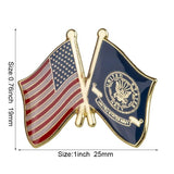 U.S Navy Flag Lapel Pin / U.S Navy Flag Lapel clothes / Country flag Badge / American flag Brooch / United Sates enamel pin