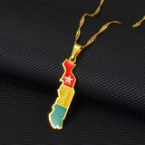 18K Gold Plated Togo Necklace - Togo Earrings - Togo Necklace - Togo Gifts - Togo Bracelet -  Togo Jewelry - Togo Map - Togo Keychain