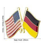 U.S.A. Germany Flag Lapel Pin / U.S.A. Germany Flag Lapel Clothes / Country Flag Badge / American Flag Brooch / United Sates Enamel Pin