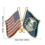 U.S.A Air Force Flag Lapel Pin / U.S.A Air Force Flag Lapel clothes / Country flag Badge / American flag Brooch / United Sates enamel pin
