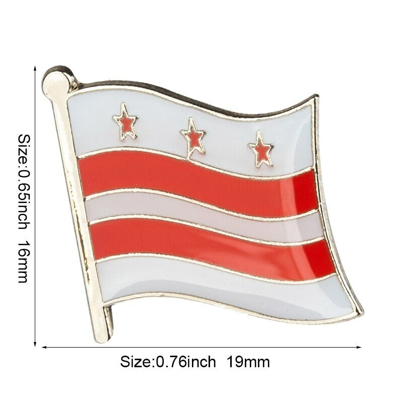 Washington State Flag Lapel Pin / USA Washington Flag Clothes Brooch / Enamel Pins / Washington Flag Badge / Washington Pin