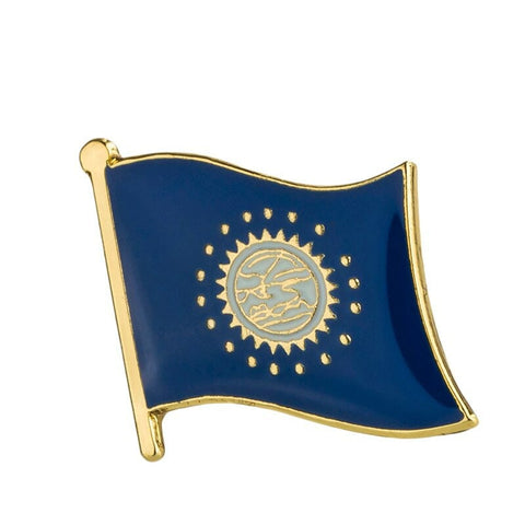 South Dakota State Flag Lapel Pin / Usa South Dakota Flag Clothes Brooch / Enamel Pins / South Dakota Flag Badge / South Dakota Pin