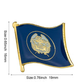Utah State flag lapel pin / USA Utah flag clothes brooch / enamel pins / Utah flag Badge / Utah pin