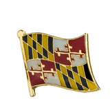 Maryland State Flag Lapel Pin / Usa Maryland Flag Clothes Brooch / Enamel Pins / Maryland Flag Badge / Maryland Pin