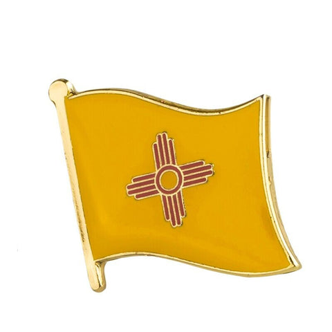 New Mexico State flag lapel pin / USA New Mexico flag clothes brooch / enamel pins /  New Mexico flag Badge /  New Mexico pin