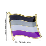 Demisexual Lapel Pin / LGBTQIA Transgender Gender Fluid Aromantic Genderqueer Pansexual Bisexual Asexual Lesbian Polyamorous Nonbinary Pride
