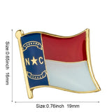 North Carolina State Flag Lapel Pin / Usa  North Carolina Flag Clothes Brooch / Enamel Pins /  North Carolina Flag Badge /  North Carolina