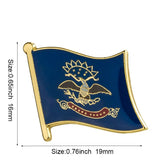 North Dakota State flag lapel pin / USA  North Dakota flag clothes brooch / enamel pins /  North Dakota flag Badge /  North Dakota pin
